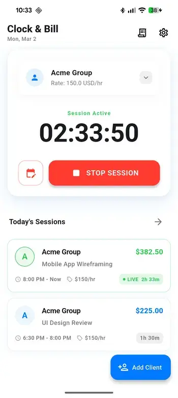 App Home Screen